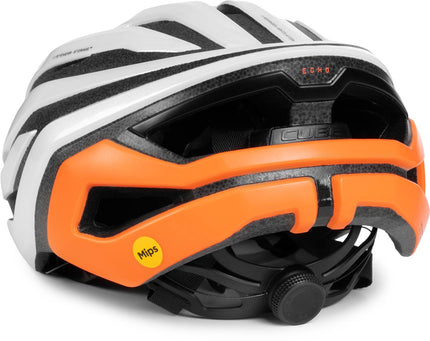 CUBE HELMET ECHO TEAMLINE WHITE/ORANGE