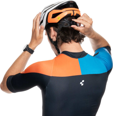 CUBE HELMET ECHO TEAMLINE WHITE/ORANGE