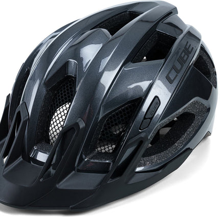 CUBE Helmet Quest Glossy Iridium Black