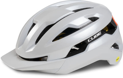 CUBE HELMET HOVER TEAMLINE WHITE/ORANGE