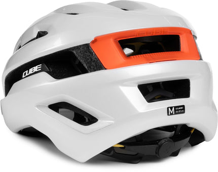 CUBE HELMET HOVER TEAMLINE WHITE/ORANGE