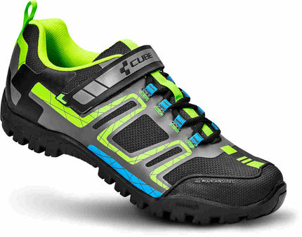 CUBE SHOES ALL MOUNTAIN BLACK/GREEN/BLUE