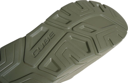 CUBE SHOES RIDE RECOVER SLIDES TM REED GREEN