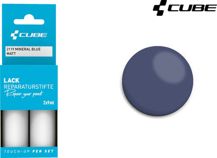CUBE TOUCH-UP PEN SET MINERAL BLUE MATT 2119