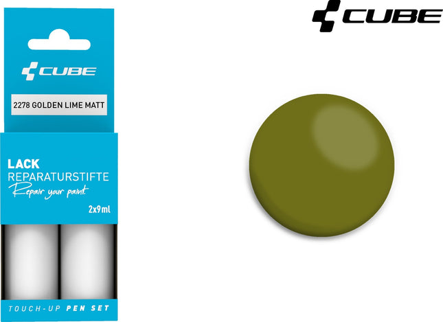 Cube Touch Up Pen Set Golden Lime Matt 2278