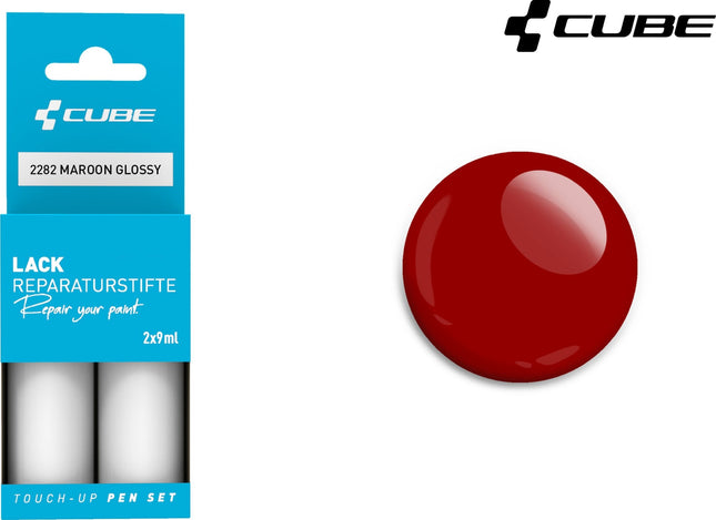 Cube Touch Up Pen Set Maroon Glossy 2282