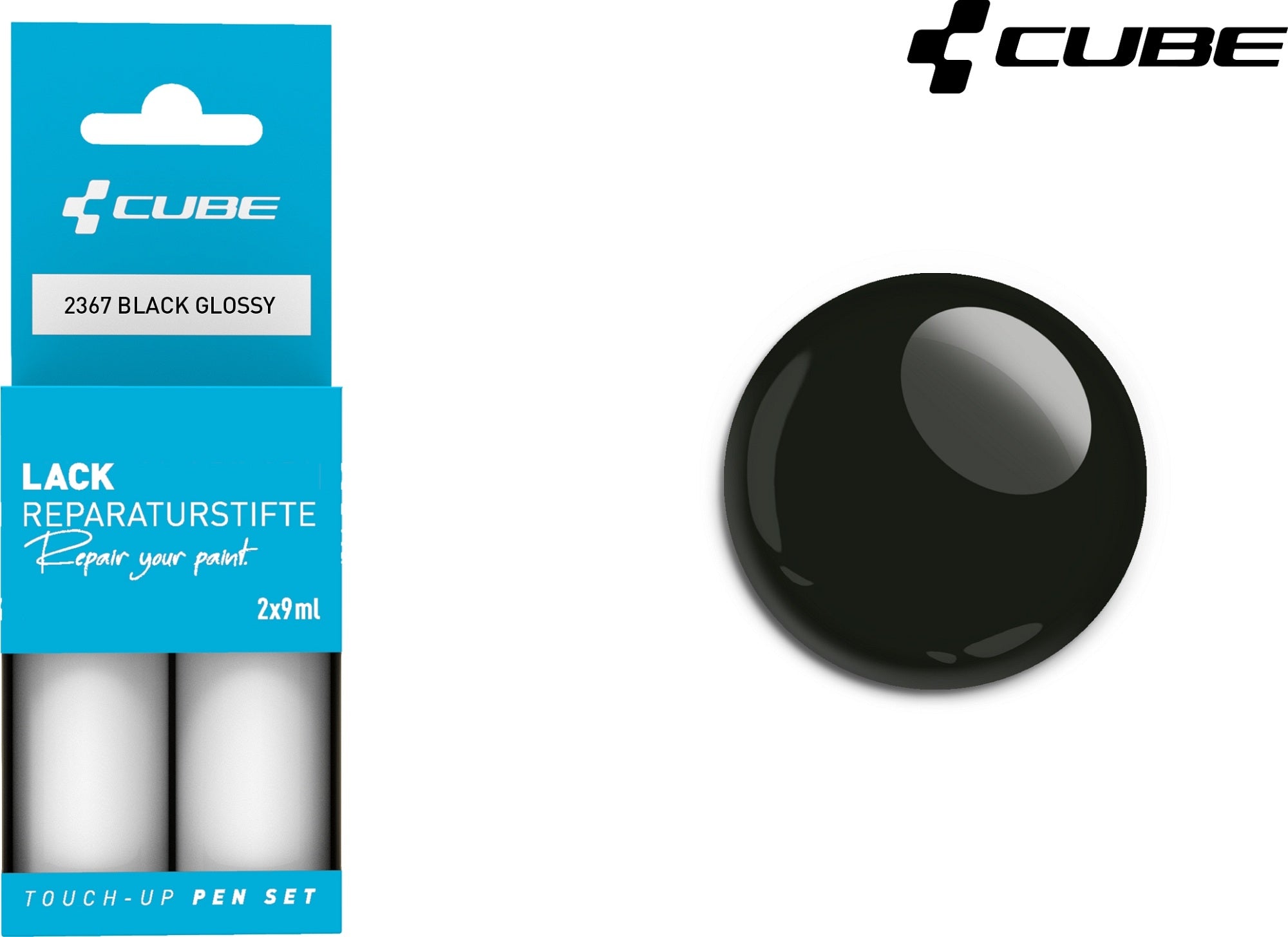 CUBE Touch Up Pen Set Black Glossy 2367