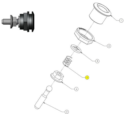 CUBE Battery Cover Mount Spring Short 3358