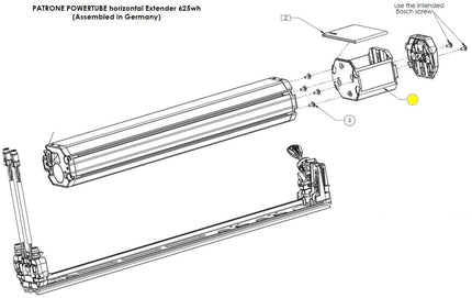 CUBE Battery Adapter Powertube 625-750 (21-13944)