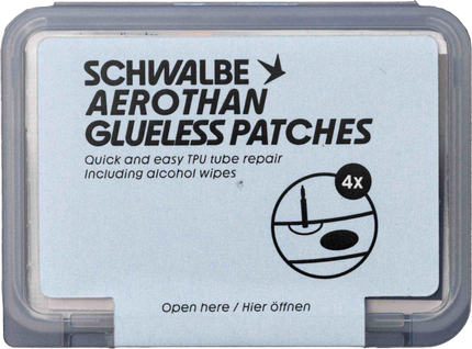 SCHWALBE GLUELESS PATCHES 4 ADHESIVE PATCHES (20 SETS PER DISPLAY)