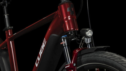 CUBE TOURING HYBRID EXC 625 RED/WHITE