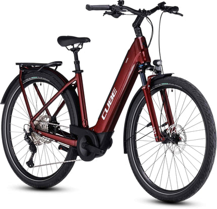 CUBE TOURING HYBRID EXC 625 RED/WHITE