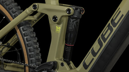 CUBE STEREO HYBRID 160 HPC RACE 750 27.5 OLIVE/GREEN