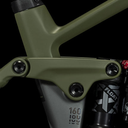 CUBE STEREO HYBRID 160 HPC TM 750 27.5 FLASHGREY/OLIVE