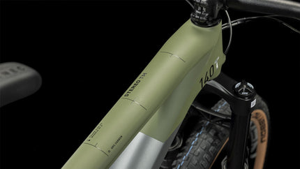 CUBE STEREO 140 HPC ROOKIE FLASHGREY/OLIVE