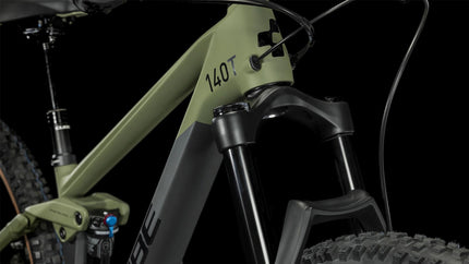 CUBE STEREO 140 HPC ROOKIE FLASHGREY/OLIVE
