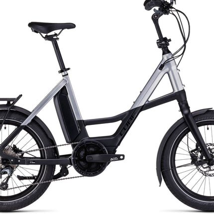 CUBE COMPACT SPORT HYBRID 500 BLACK/POLARSILVER