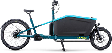 CUBE CARGO HYBRID 500 BLUE/LIME BUILT W/SEAT