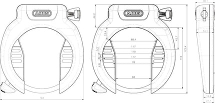 ABUS RING LOCK PRO AMPARO 4750 X R ART2 BLACK
