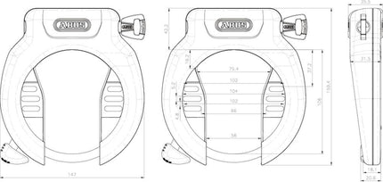 Abus Ring Lock Pro Amparo 4750 S R Art2 Black