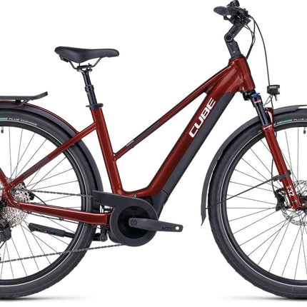 CUBE TOURING HYBRID EXC 625 RED/WHITE
