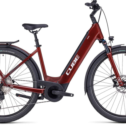 CUBE TOURING HYBRID EXC 625 RED/WHITE