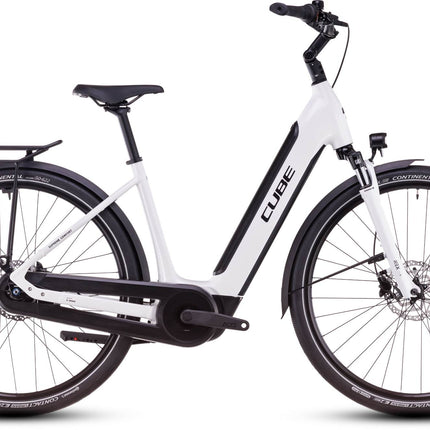 CUBE SUPREME HYBRID COMFORT ONE 500 METALLICWHITE/BLACK