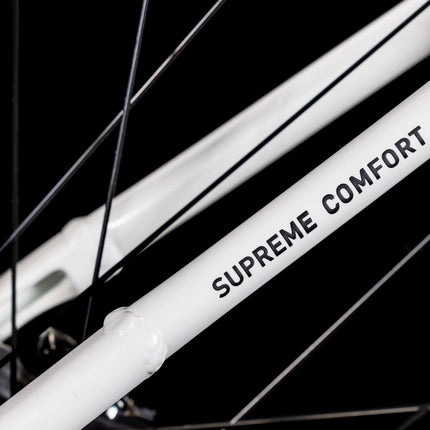CUBE SUPREME HYBRID COMFORT ONE 500 METALLICWHITE/BLACK