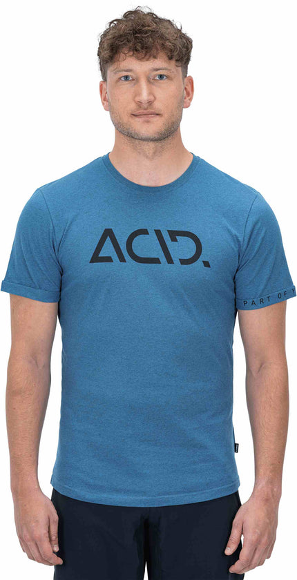 ACID Organic T-Shirt Classic Logo Blue