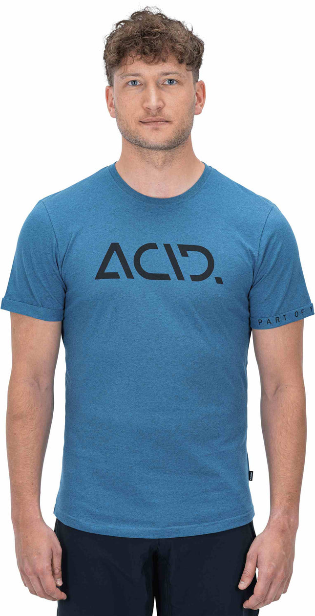 ACID Organic T-Shirt Classic Logo Blue