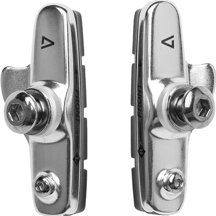 ACID 2-Piece Replaceable Road Brake Shoes Sil/Blk