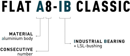 ACID PEDALS FLAT A8-IB CLASSIC SILVER