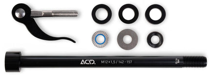 ACID THRU AXLE M12X1.5 142-157 MM FOR BIKE TRAILER BLACK