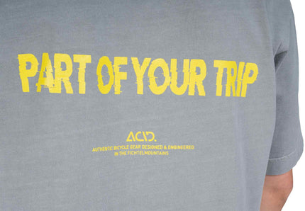 ACID ORGANIC T-SHIRT GTY FIT WASHED GREY