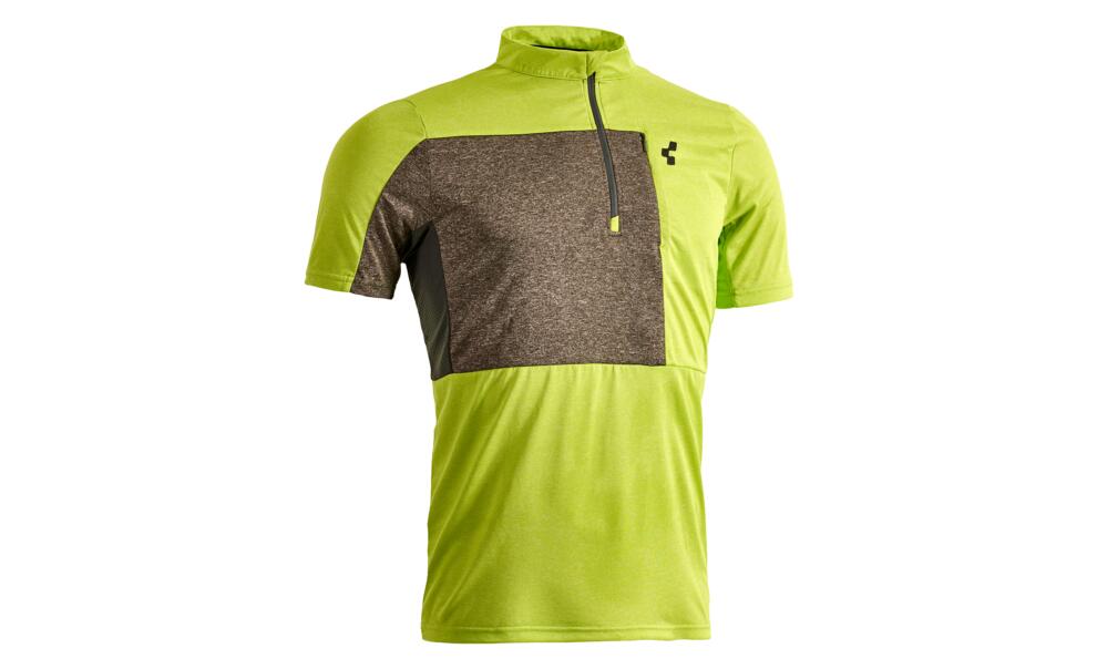 CUBE Tour Jersey Free S/S Neon Green/Grey