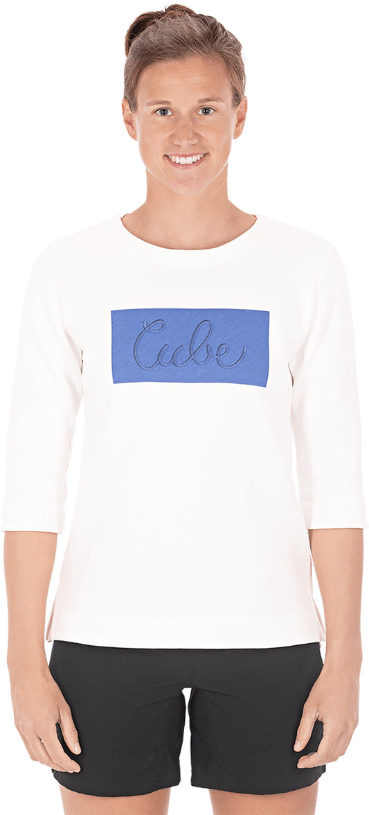 CUBE Organic Ws 3/4 Shirt Logo 3.0 XL