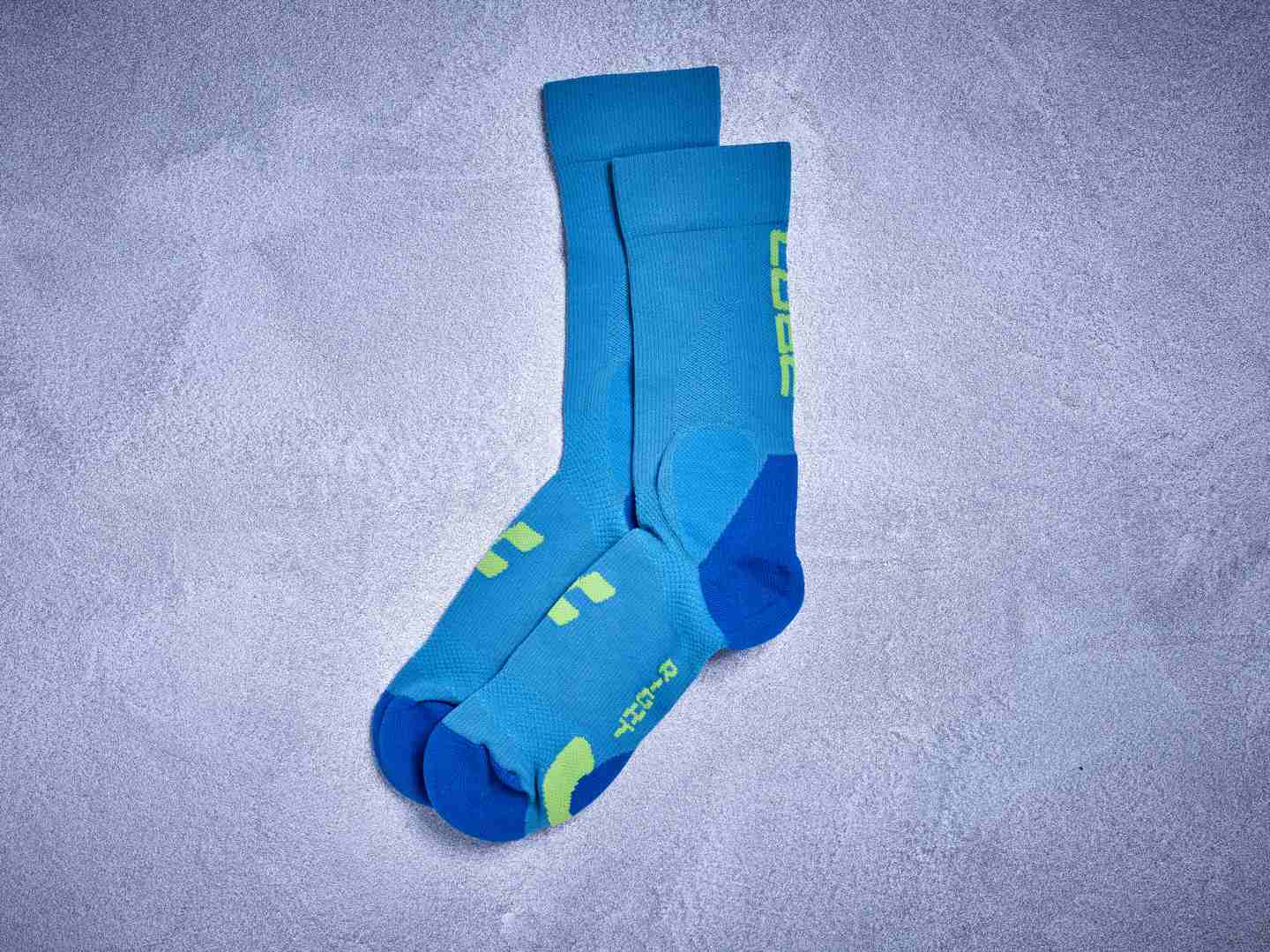 CUBE Socks Mountain Blue/Lime