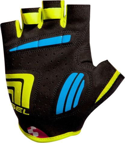 CUBE Gloves Natural Fit Ltd Shortfinger Blue/Lime/Blk