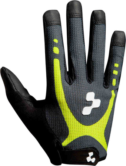 CUBE Natural Fit Gloves Touch Long Finger Lime/Blk