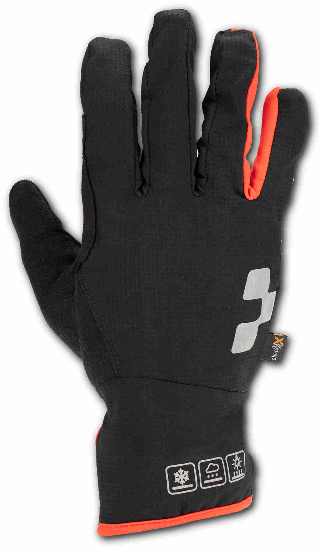 CUBE NATURAL FIT GLOVES X-SHELL L/F BLKLINE