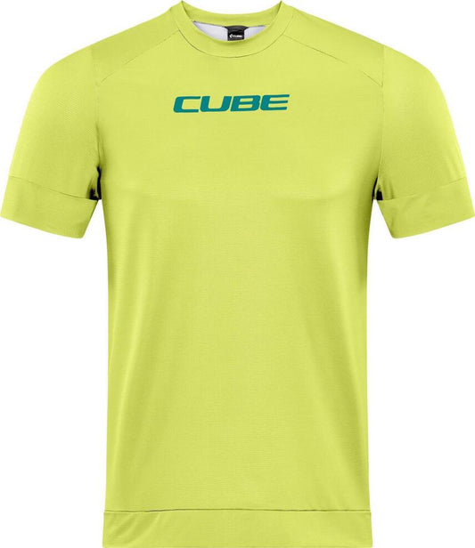 CUBE Atx Round Neck Jersey S/S Lime