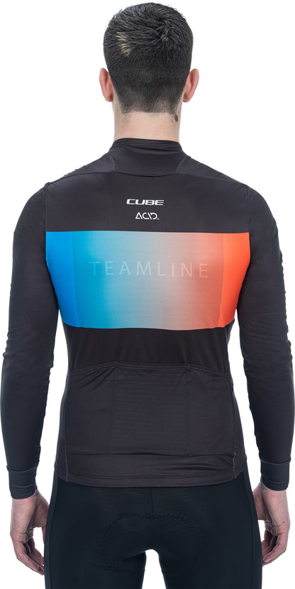 CUBE Teamline Jersey L/S Black/Blue/Red