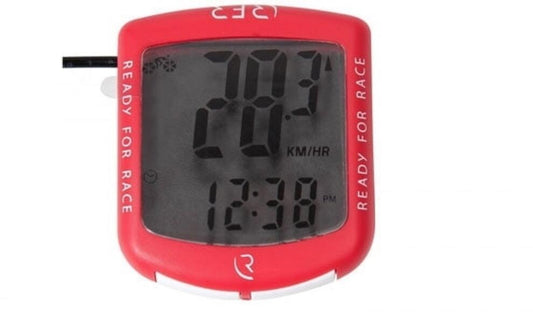 RFR CYCLING COMPUTER CMPT RED/WHITE