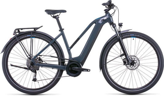 CUBE Touring Hybrid One 400 Grey/Blue 2022 elektrische fiets