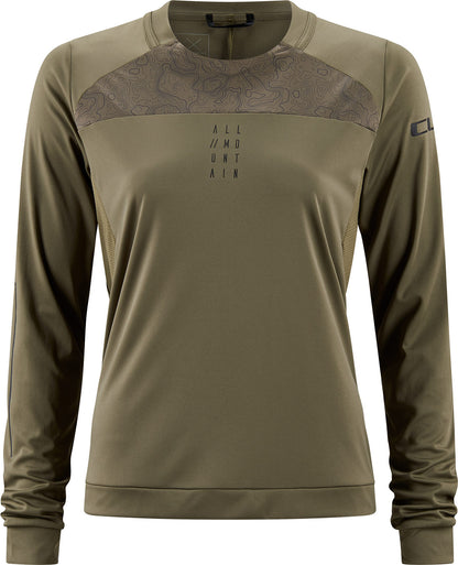 CUBE Am Ws Roundneck Jersey L/S Olive