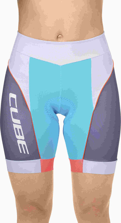 Teamline Wls Cycle Shorts Blue/Grey/Coral