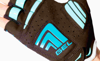 CUBE Natural Fit Wls Gloves Sun Short Finger Blue