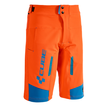 CUBE Action Shorts Team Flashred/Black/Blue