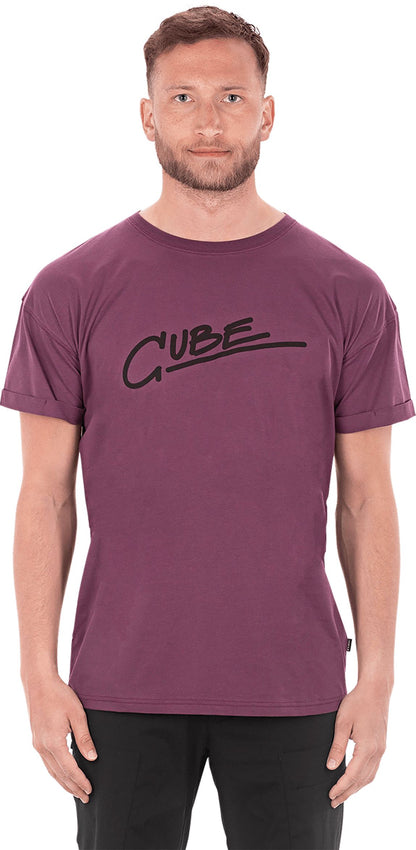 CUBE Organic T-Shirt Edge Plum