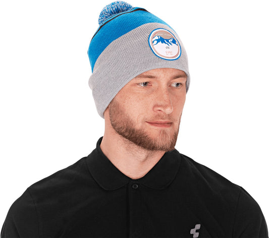 CUBE Beanie Bobble Blue/Grey